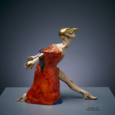 Sculptuur getiteld "Dance" door Oly Miltys, Origineel Kunstwerk, Keramiek