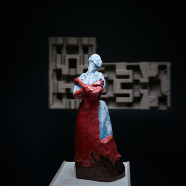 Скульптура под названием "Madonna" - Oly Miltys, Подлинное произведение искусства, Керамика