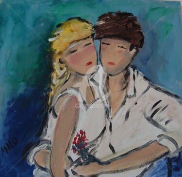 Pintura intitulada "couple" por Milu Petersen, Obras de arte originais