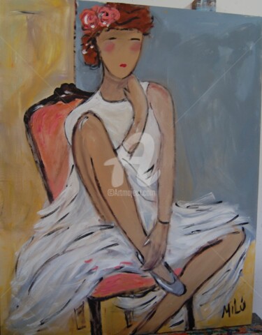 Pintura titulada "Bailarina 20" por Milu Petersen, Obra de arte original