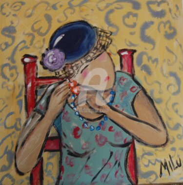 Painting titled "o brinco" by Milu Petersen, Original Artwork