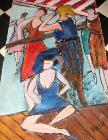 Pintura intitulada "dancers" por Milu Petersen, Obras de arte originais