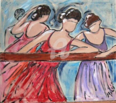 Pintura titulada "bailarinas" por Milu Petersen, Obra de arte original