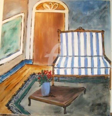 Pintura intitulada "the sofa" por Milu Petersen, Obras de arte originais