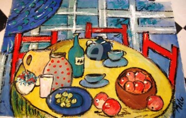 Malerei mit dem Titel "mesa" von Milu Petersen, Original-Kunstwerk