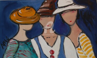 Painting titled "grupo" by Milu Petersen, Original Artwork
