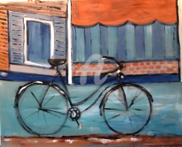 Pintura titulada "bicicleta 4" por Milu Petersen, Obra de arte original
