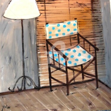 Painting titled "director chair" by Milu Petersen, Original Artwork