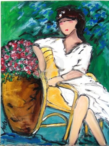 Painting titled "ela vaidosa" by Milu Petersen, Original Artwork