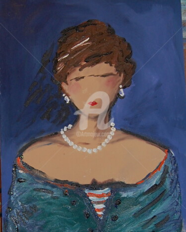 Pintura intitulada "The Lady" por Milu Petersen, Obras de arte originais