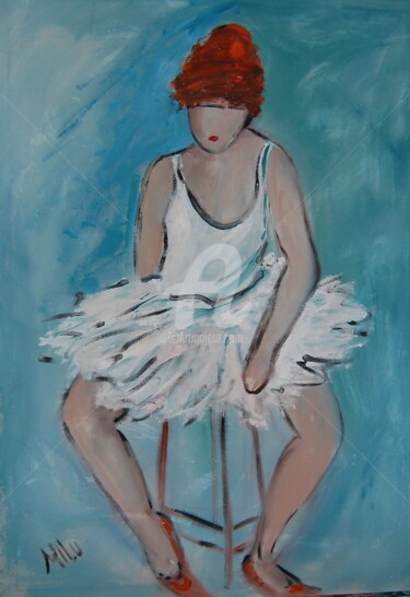 Painting titled "bailarina4" by Milu Petersen, Original Artwork