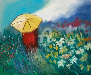 Pintura intitulada "primavera" por Milu Petersen, Obras de arte originais