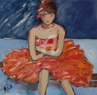 Pintura titulada "bailarina 20" por Milu Petersen, Obra de arte original