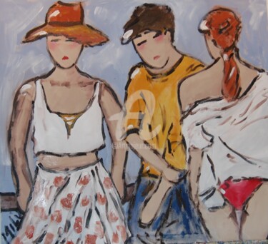 Pintura intitulada "summer 30" por Milu Petersen, Obras de arte originais