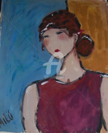Pintura intitulada "Joana" por Milu Petersen, Obras de arte originais