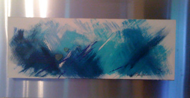 Painting titled "Deep Blue" by Marylene, Original Artwork