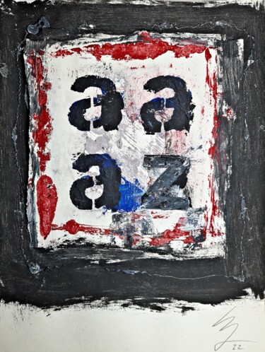 Painting titled "NO ZED / 1" by Mimas, Original Artwork, Acrylic