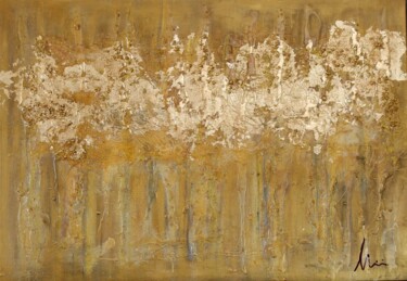 Painting titled "All Gold" by Mimi Bastos Art, Original Artwork, Acrylic