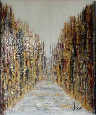 Painting titled "Skyscrapers Series…" by Mimi Bastos Art, Original Artwork, Acrylic