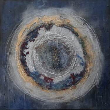 Painting titled "Infinite circles" by Mimi Bastos Art, Original Artwork, Acrylic Mounted on Wood Stretcher frame