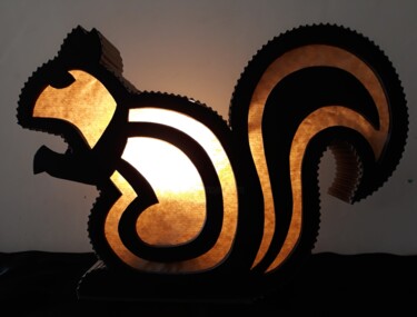 Diseño titulada "lampe d'ambiance éc…" por Mimi Bressot, Obra de arte original, Objetos