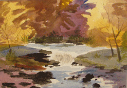 Painting titled "Brook" by Carol Hare, Original Artwork