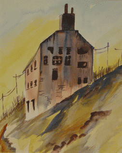 Painting titled "Old Mill" by Carol Hare, Original Artwork