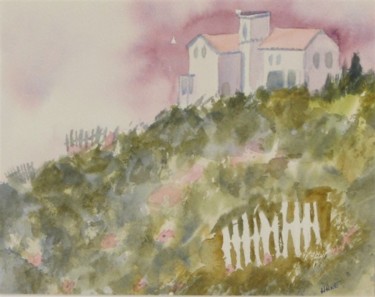 Painting titled "Villa" by Carol Hare, Original Artwork
