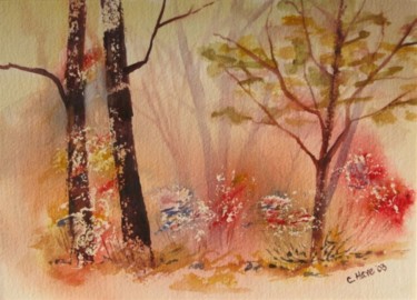 Painting titled "Rose Woods" by Carol Hare, Original Artwork