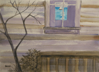 Painting titled "Through the Window" by Carol Hare, Original Artwork