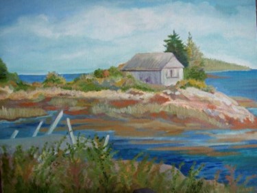 Painting titled "Maine Coast" by Carol Hare, Original Artwork