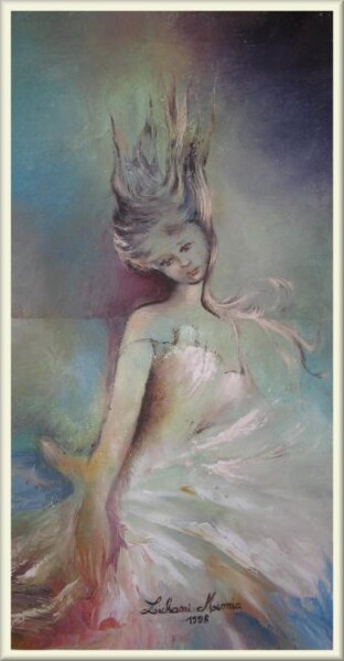 Painting titled "Ballerine" by Mimia Lichani, Original Artwork