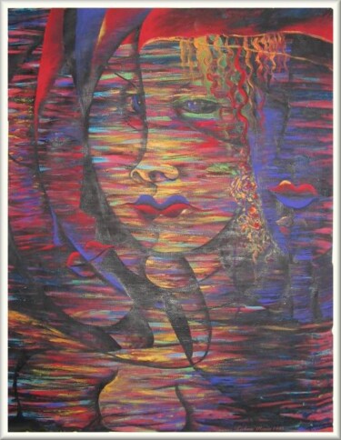 Painting titled "Les muses" by Mimia Lichani, Original Artwork