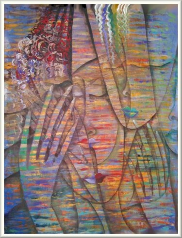 Painting titled "Lesmuses" by Mimia Lichani, Original Artwork