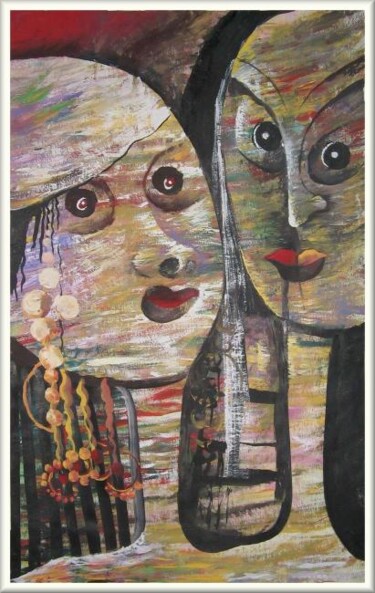 Peinture intitulée "L'insoumise" par Mimia Lichani, Œuvre d'art originale