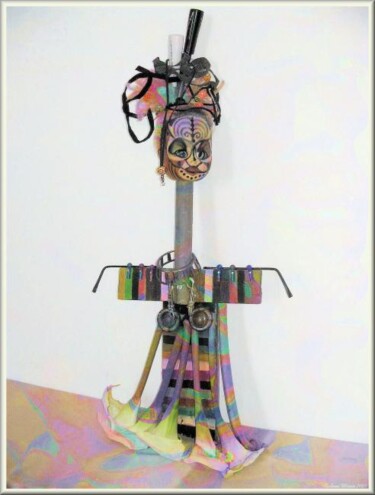 Sculpture intitulée "La gitane" par Mimia Lichani, Œuvre d'art originale