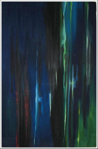 Peinture intitulée "belle nuit" par Mimia Lichani, Œuvre d'art originale