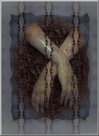 Arts numériques intitulée "Les mains glamour" par Mimia Lichani, Œuvre d'art originale