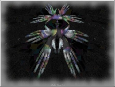 Arts numériques intitulée "L' homme colombe" par Mimia Lichani, Œuvre d'art originale