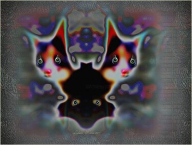 Arts numériques intitulée "Les chattons" par Mimia Lichani, Œuvre d'art originale