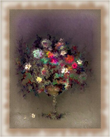 Arts numériques intitulée "La coupe fleurie" par Mimia Lichani, Œuvre d'art originale
