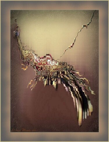 Arts numériques intitulée "Le paon." par Mimia Lichani, Œuvre d'art originale