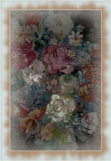 Arts numériques intitulée "Les roses" par Mimia Lichani, Œuvre d'art originale