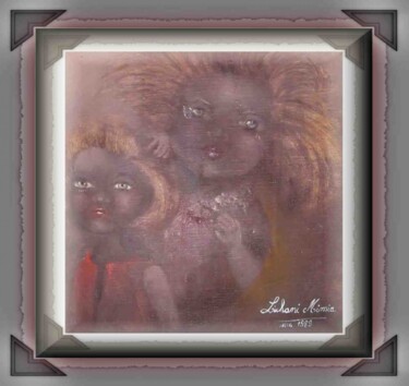Peinture intitulée "Les poupées" par Mimia Lichani, Œuvre d'art originale