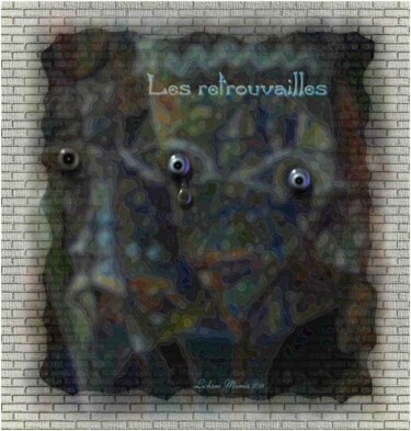 Painting titled "Les retrouvailles" by Mimia Lichani, Original Artwork