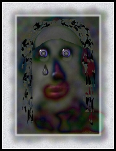 Digital Arts titled "Le Clown" by Mimia Lichani, Original Artwork