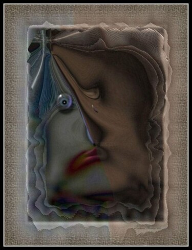 Arte digital titulada "La tristesse du Clo…" por Mimia Lichani, Obra de arte original