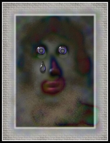 Arts numériques intitulée "Le vieux Clown." par Mimia Lichani, Œuvre d'art originale