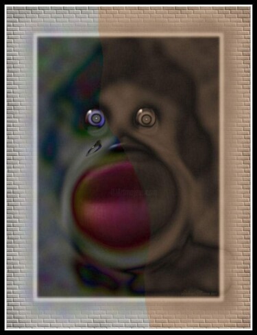Digital Arts titled "Le fils du Clown." by Mimia Lichani, Original Artwork