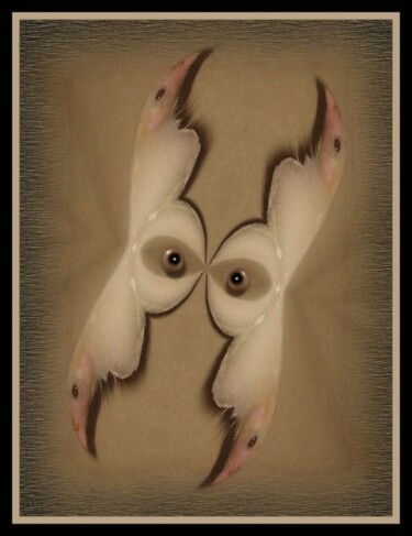 Arts numériques intitulée "Show d'une poule." par Mimia Lichani, Œuvre d'art originale